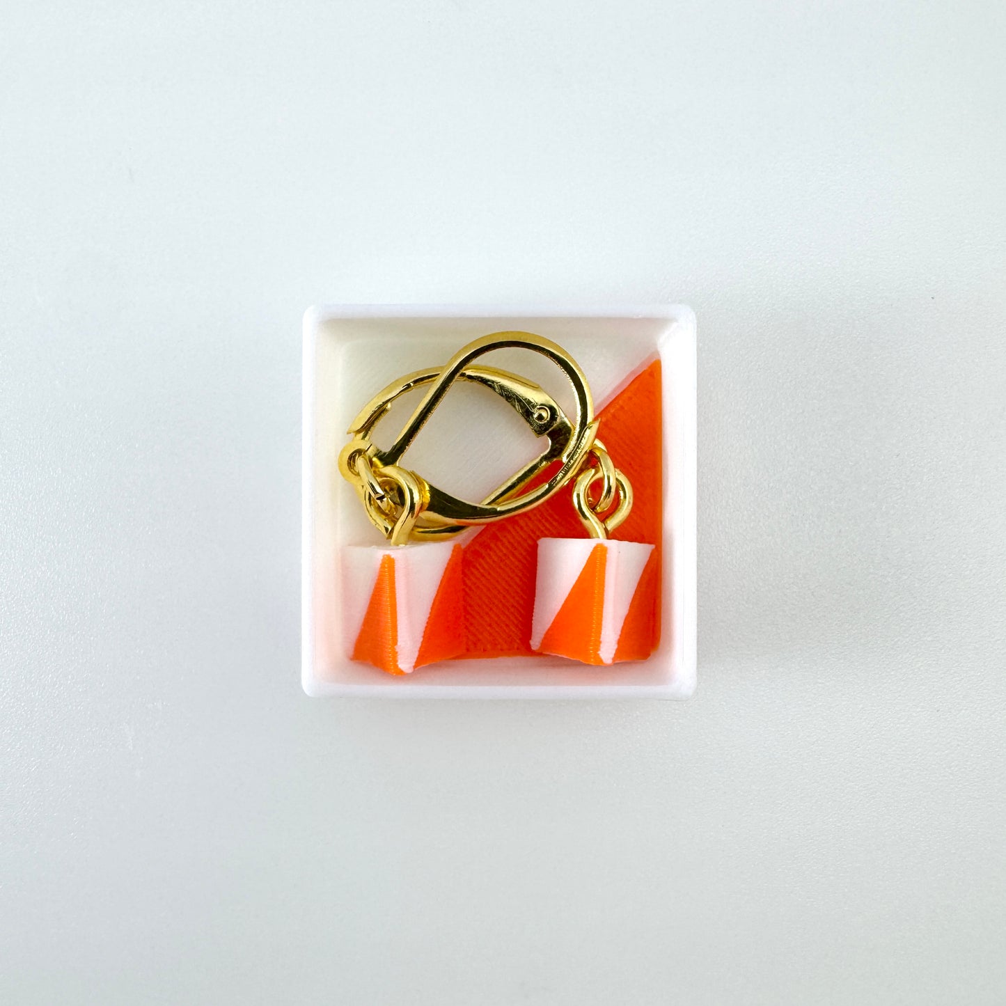 O Flag Earrings with French Hook